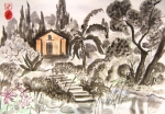 Summergarden, 30x40, Ink/C, 2008 Summergarden, 30x40, Ink/C, 2008