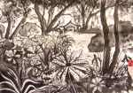 Summergarden 2, 30x40, Ink/C, 2007 Summergarden 2, 30x40, Ink/C, 2007