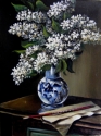 WHITE LILAC IN A BLUE VASE
40 x 30 Canvas, oil, 2000 WHITE LILAC IN A BLUE VASE
40 x 30 Canvas, oil, 2000