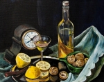STILL-LIFE WITH A FIREPLACE CLOCK
40 x 50 Canvas, oil, 2006 STILL-LIFE WITH A FIREPLACE CLOCK
40 x 50 Canvas, oil, 2006