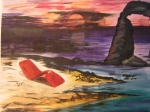 RED CHAIR ON SUNSET
Aquarell, 1991